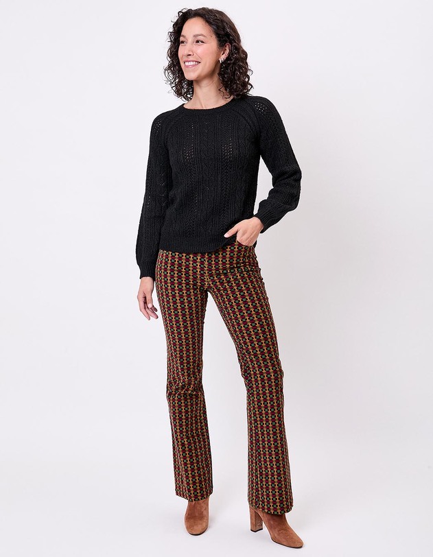 Pull tricot fantaisie imprim&eacute; La Fianc&eacute;e
