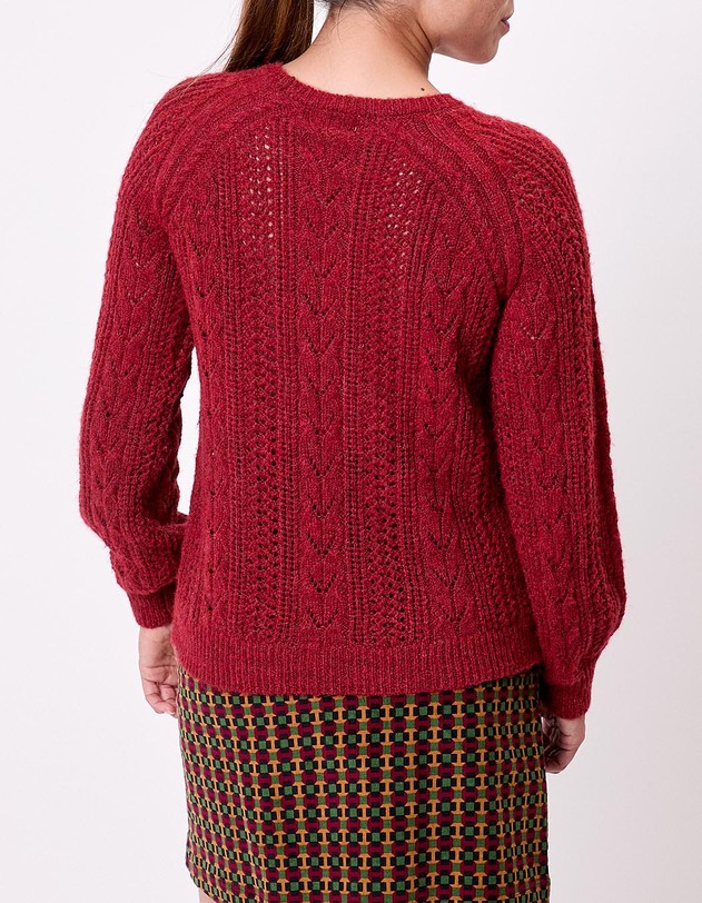 Pull tricot fantaisie imprim&eacute; La Fianc&eacute;e