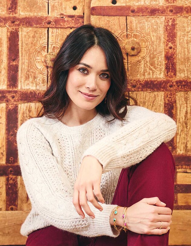 Pull tricot fantaisie imprim&eacute; La Fianc&eacute;e