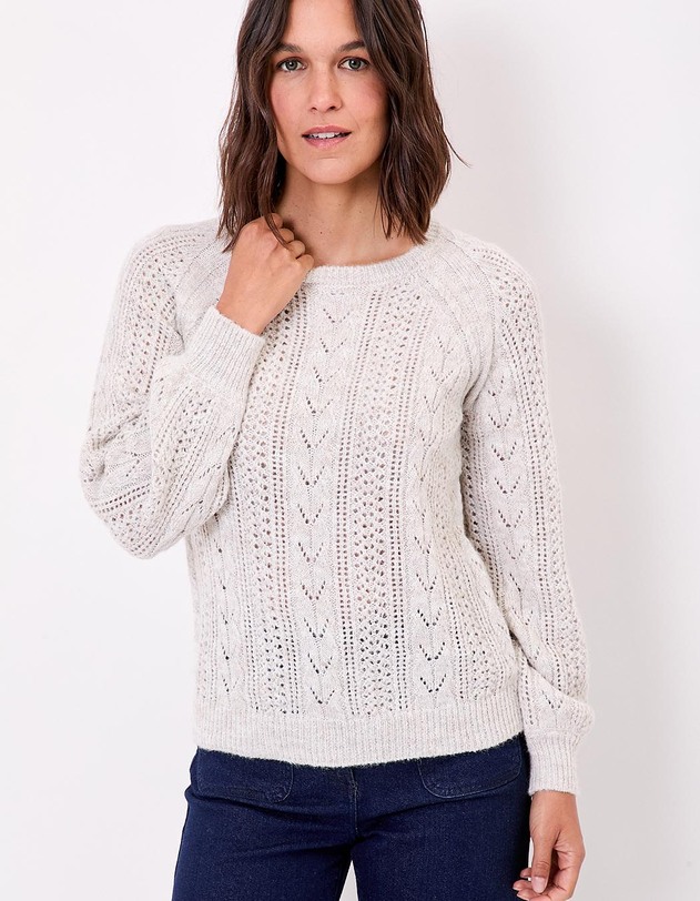 Pull tricot fantaisie imprim&eacute; La Fianc&eacute;e