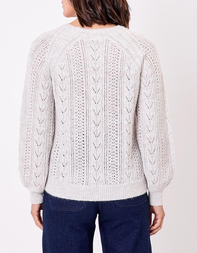 Pull tricot fantaisie imprim&eacute; La Fianc&eacute;e
