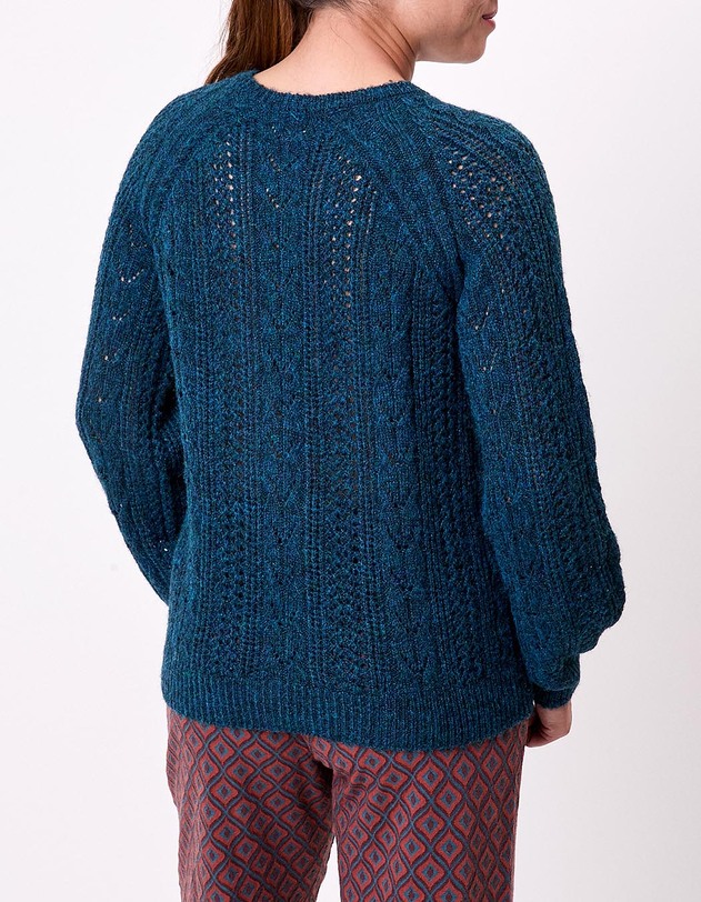 Pull tricot fantaisie imprim&eacute; La Fianc&eacute;e