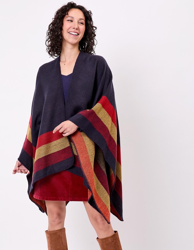 Poncho imprim&eacute; r&eacute;versible imprim&eacute; La Fianc&eacute;e