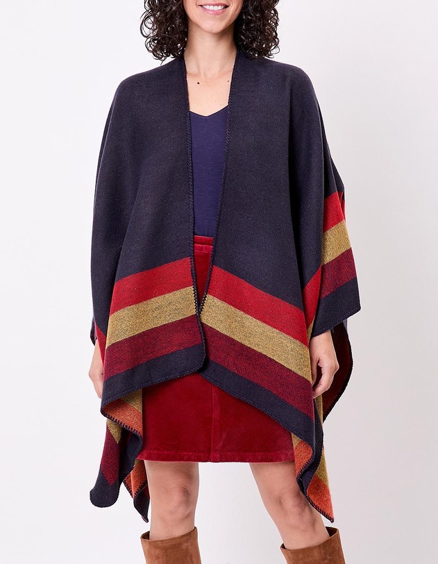Poncho imprim&eacute; r&eacute;versible imprim&eacute; La Fianc&eacute;e