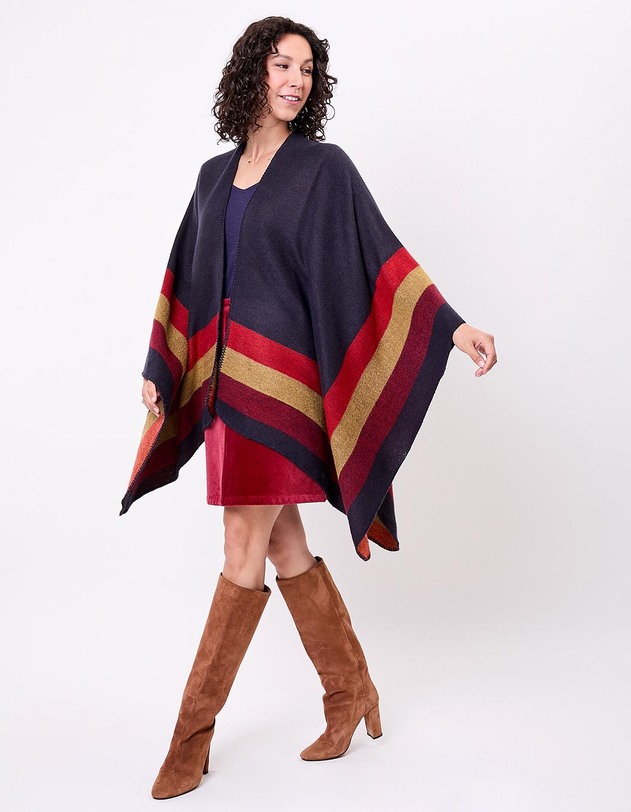 Poncho imprim&eacute; r&eacute;versible imprim&eacute; La Fianc&eacute;e