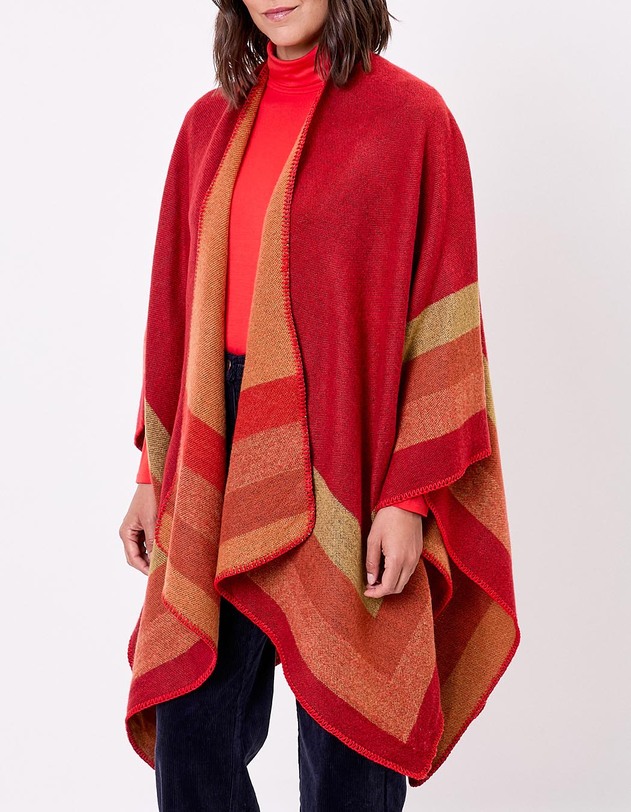 Poncho imprim&eacute; r&eacute;versible imprim&eacute; La Fianc&eacute;e