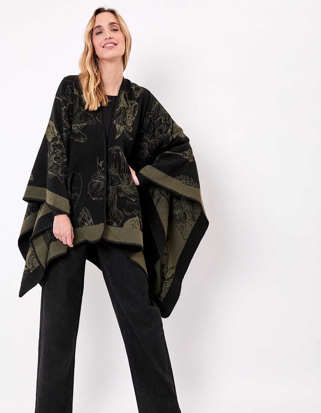 Poncho imprim&eacute; r&eacute;versible imprim&eacute; La Fianc&eacute;e