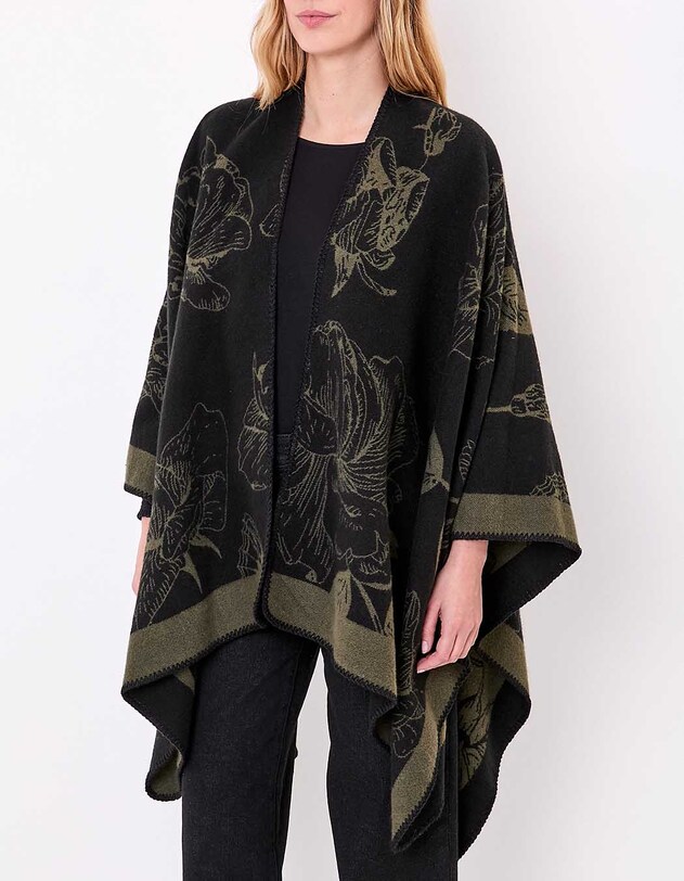 Poncho imprim&eacute; r&eacute;versible imprim&eacute; La Fianc&eacute;e