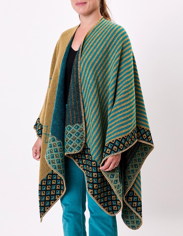 Poncho imprim&eacute; r&eacute;versible imprim&eacute; La Fianc&eacute;e