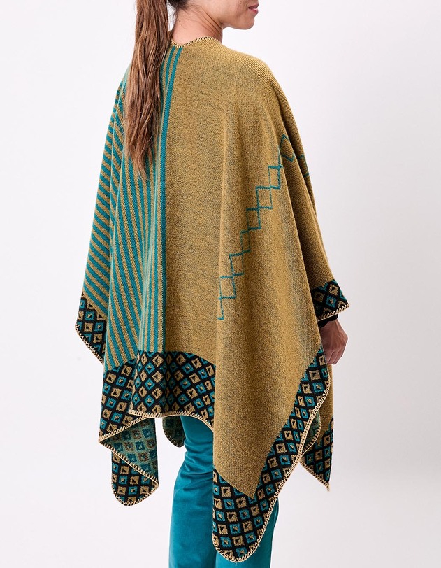 Poncho imprim&eacute; r&eacute;versible imprim&eacute; La Fianc&eacute;e