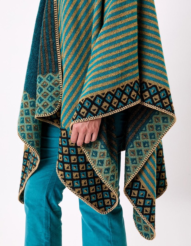 Poncho imprim&eacute; r&eacute;versible imprim&eacute; La Fianc&eacute;e