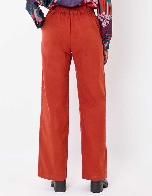 Pantalon large flanelle coton bio imprim&eacute; La Fianc&eacute;e