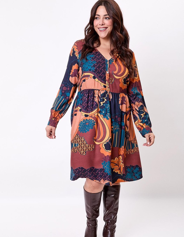 Robe empire fluide imprim&eacute; La Fianc&eacute;e
