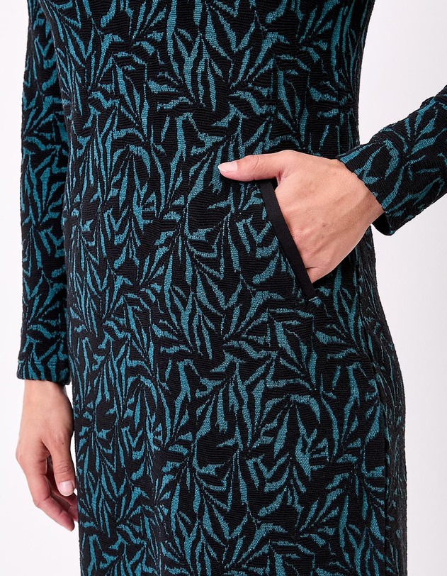 Robe courte maille jacquard imprim&eacute; La Fianc&eacute;e