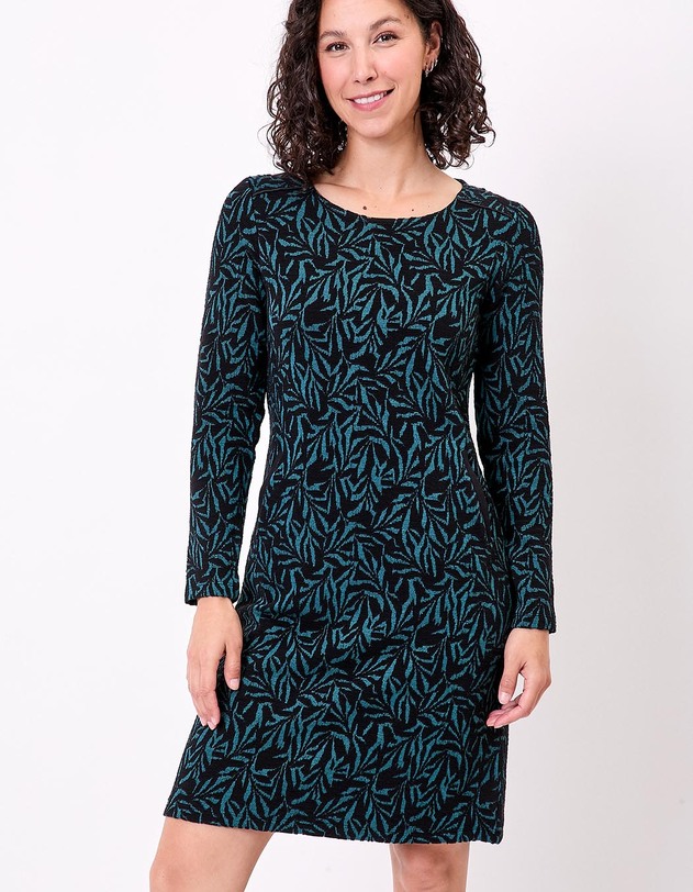 Robe courte maille jacquard imprim&eacute; La Fianc&eacute;e