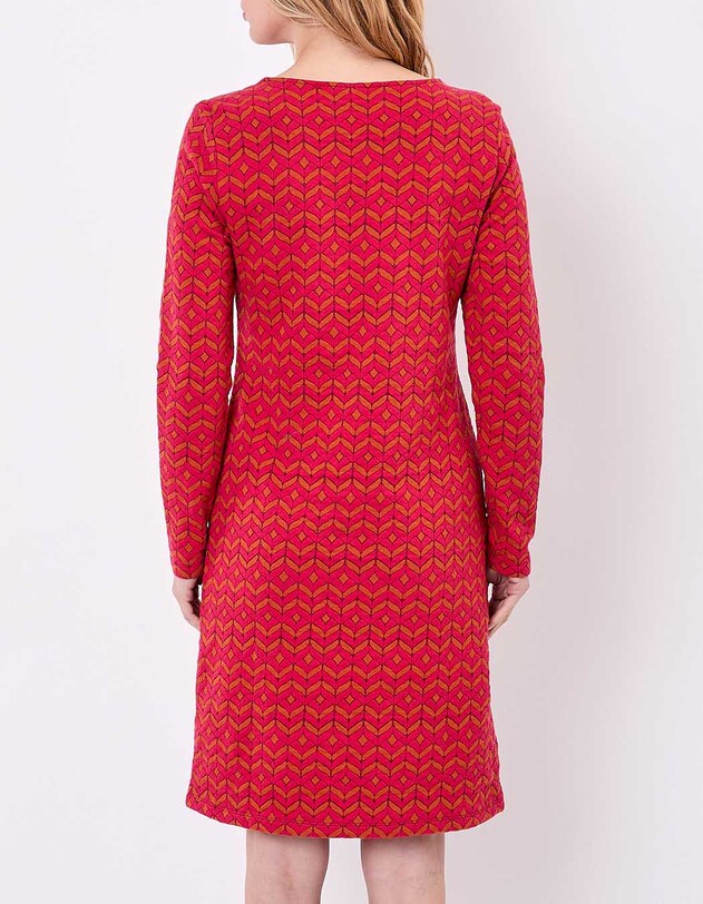Robe courte maille jacquard imprim&eacute; La Fianc&eacute;e