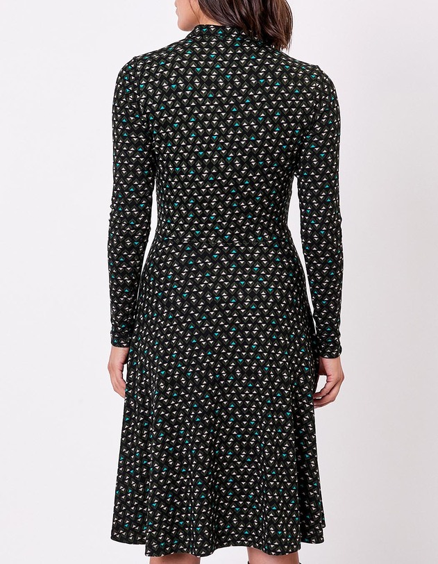 Robe chemise maille fluide imprim&eacute; La Fianc&eacute;e