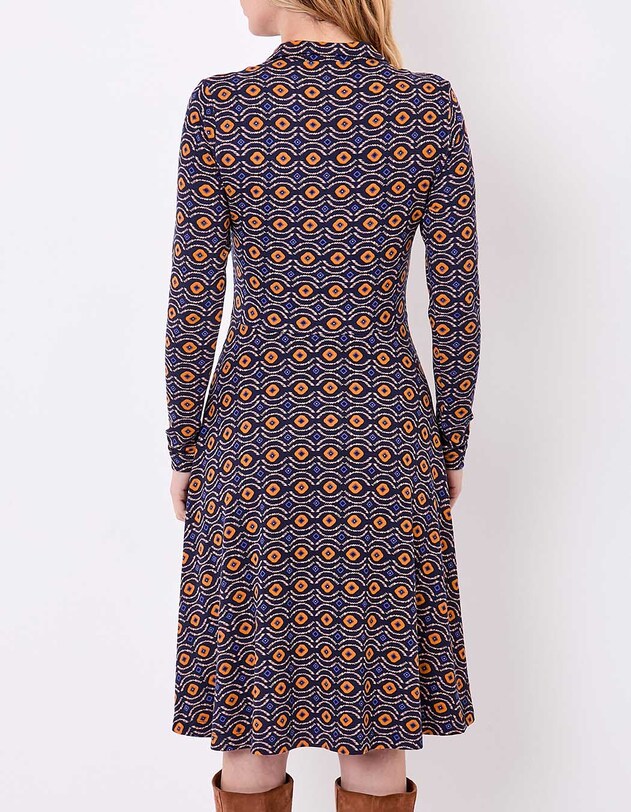 Robe chemise maille fluide imprim&eacute; La Fianc&eacute;e