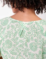Tunique femme manches courtes coton bio imprim&eacute; La Fianc&eacute;e