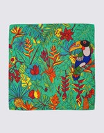 Foulard en soie imprimé imprimé La Fiancée