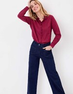 Chemise droite voile de coton bio imprimé La Fiancée