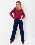 Chemise droite voile de coton bio imprimé La Fiancée
