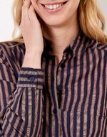 Chemise droite voile de coton bio imprimé La Fiancée