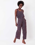 Pantalon large viscose lin 7/8 imprimé La Fiancée