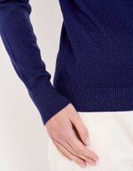 Pull maille col V femme imprimé La Fiancée