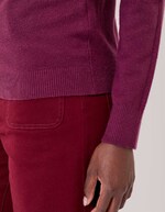 Pull maille col V femme imprimé La Fiancée