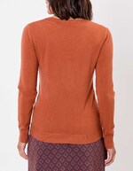 Pull maille col V femme imprimé La Fiancée
