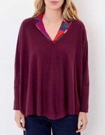 Pull oversize maille femme imprimé La Fiancée