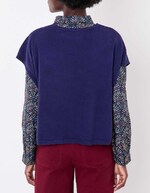 Pull maille sans manche imprimé La Fiancée