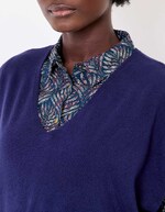 Pull maille sans manche imprimé La Fiancée
