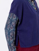 Pull maille sans manche imprimé La Fiancée