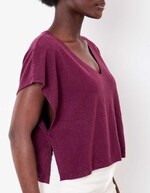 Pull maille sans manche imprimé La Fiancée