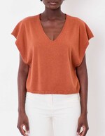 Pull maille sans manche imprimé La Fiancée