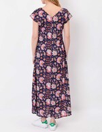 Robe longue voile de coton bio imprimé La Fiancée