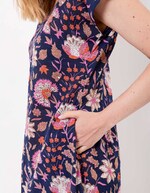 Robe longue voile de coton bio imprimé La Fiancée
