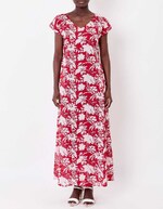 Robe longue voile de coton bio imprimé La Fiancée
