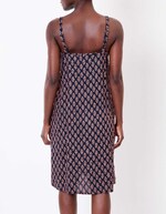 Robe fluide sans manches avec ceinture imprimé La Fiancée