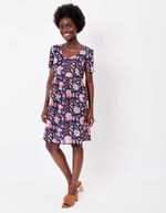 Robe évasée coton bio doublé imprimé La Fiancée