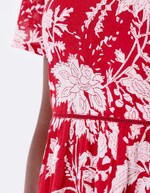Robe évasée coton bio doublé imprimé La Fiancée