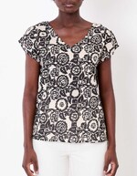 Top voile de coton bio imprimé La Fiancée
