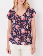 Top voile de coton bio imprimé La Fiancée