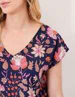 Top voile de coton bio imprimé La Fiancée