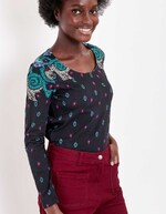 T-shirt coton bio imprimé imprimé La Fiancée