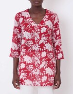 Tunique femme voile de coton bio imprimé La Fiancée