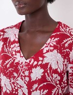 Tunique femme voile de coton bio imprimé La Fiancée