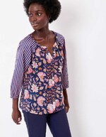 Blouse ample voile de coton bio imprimé La Fiancée